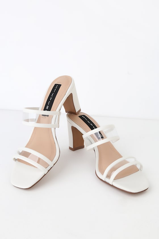 Joiey White Multi High Heel Sandals 2