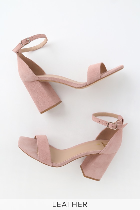 blush wide width heels