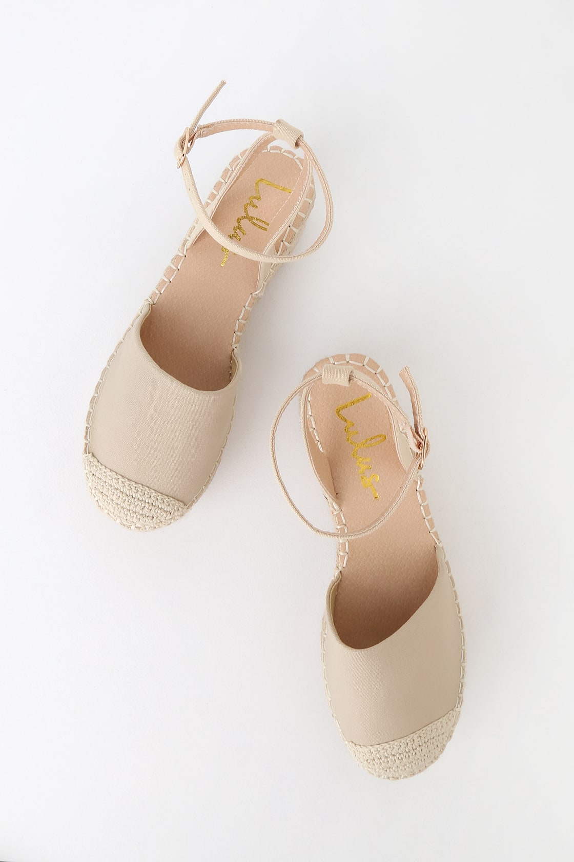 Janelle Taupe Flatform Espadrilles