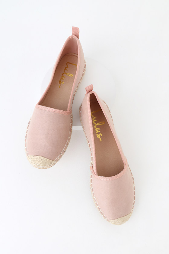 Gamila Mauve Suede Slip-On Espadrille Sneakers 5