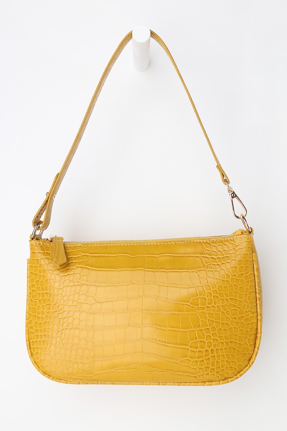 mustard colored purse