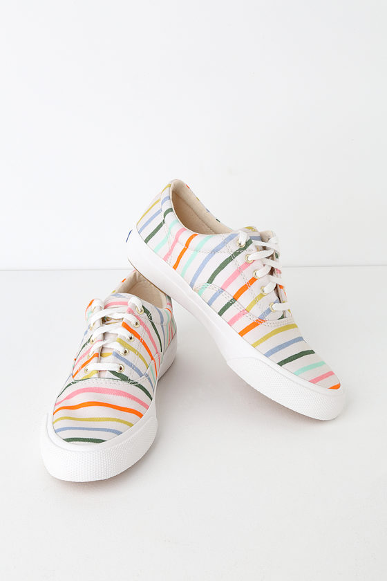 Anchor Happy Stripe Cream Multi Sneakers 3