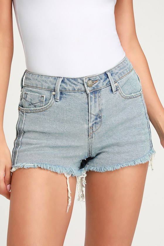 Stella Light Wash Denim Cutoff Shorts 3