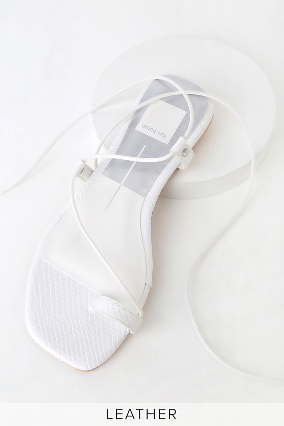 dolce vita white sandals