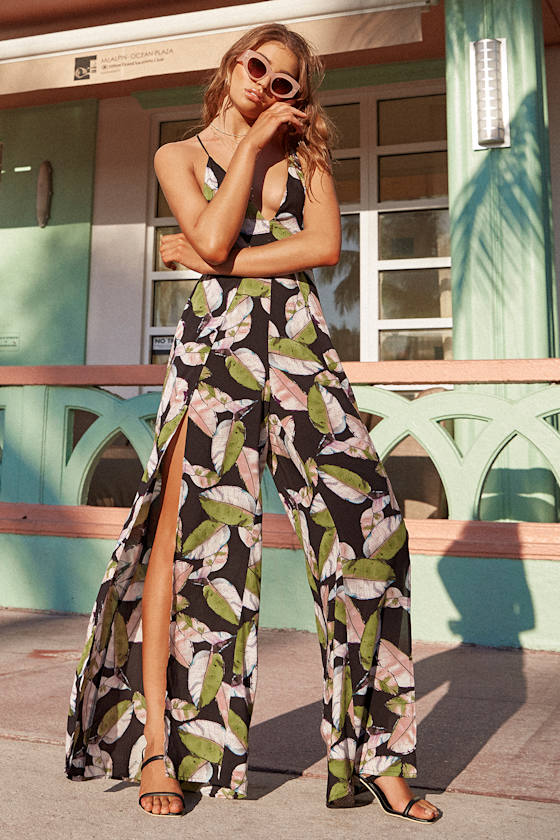 San Tropez Black Print Jumpsuit 7