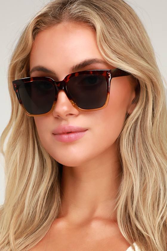 Chic Sunglasses Tortoise Sunglasses Square Sunglasses Lulus