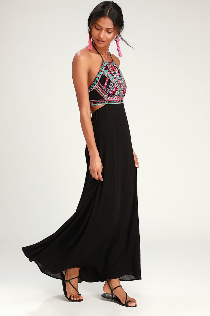 black embroidered beach dress Lace Fit & Flare Wedding Dress with Off-Shoulder Sleeves – Lotus Threads  Bridal