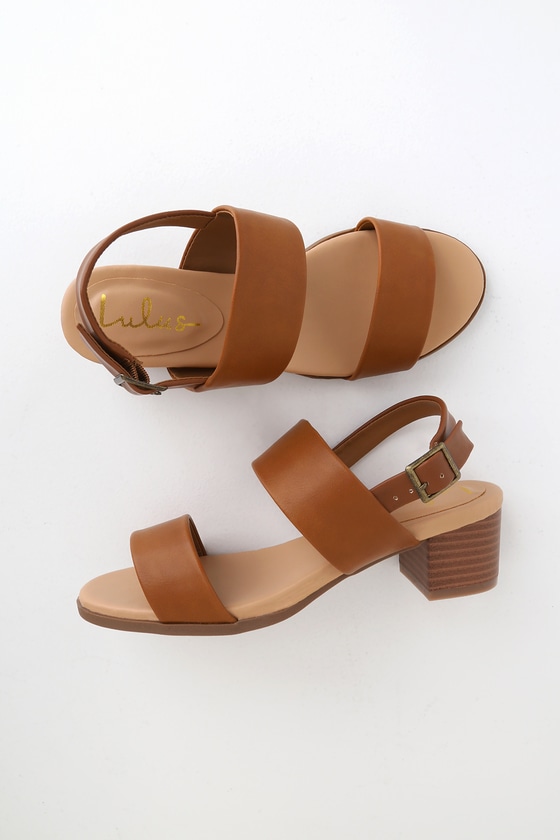 Low Heel Sandals - Brown Sandals - Block Heel Sandals - Lulus