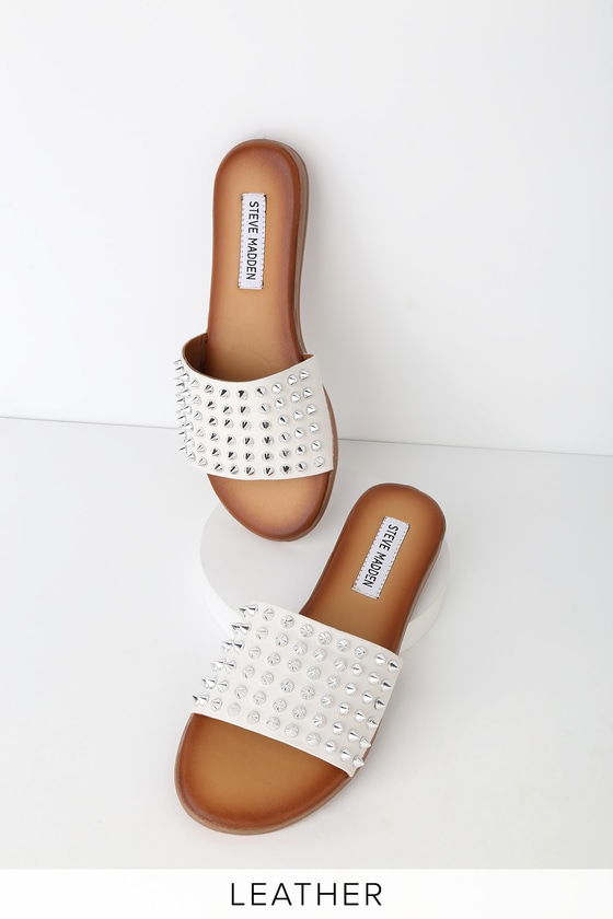 steve madden wedges white