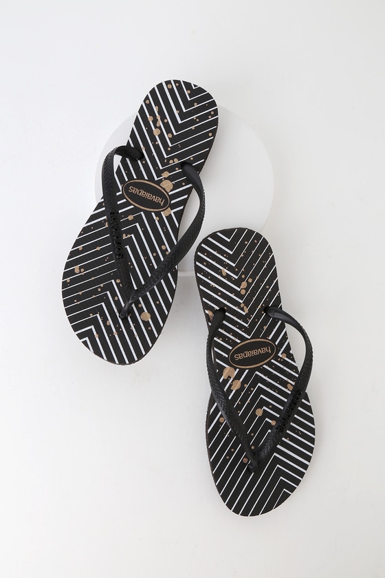 black thin havaianas