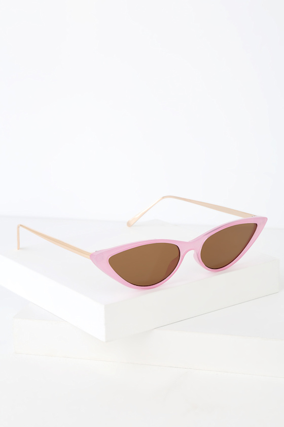 Here Kitty Light Pink Mini Cat-Eye Sunglasses 1