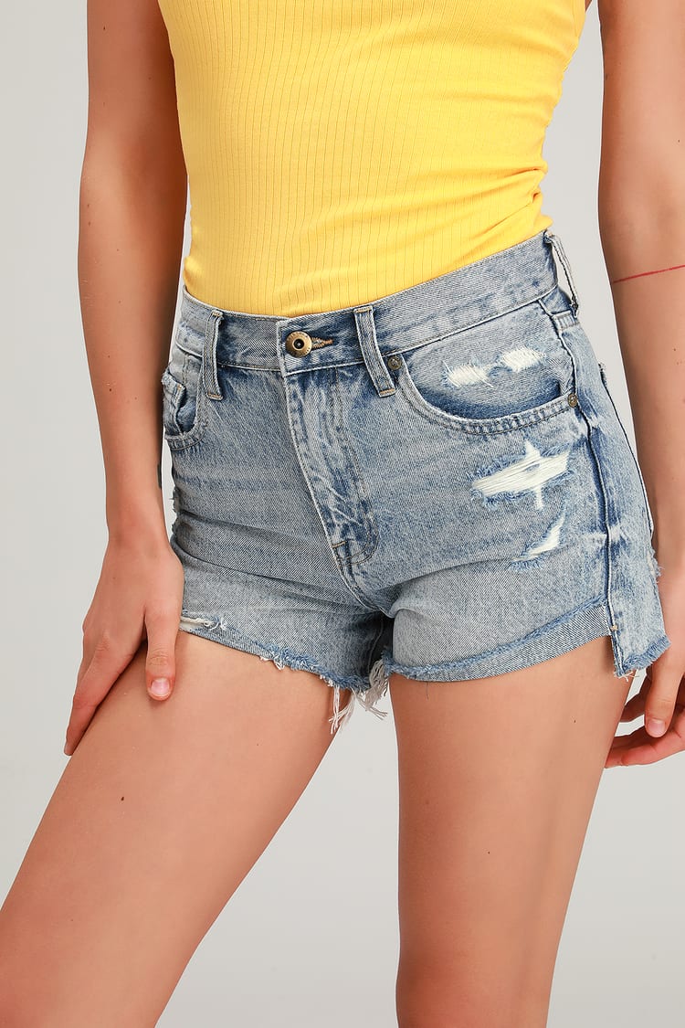 Pistola Kylee Relaxed Highrise Cut Off Shorts Pistola Kylee Relaxed Highrise Cut Off Shorts