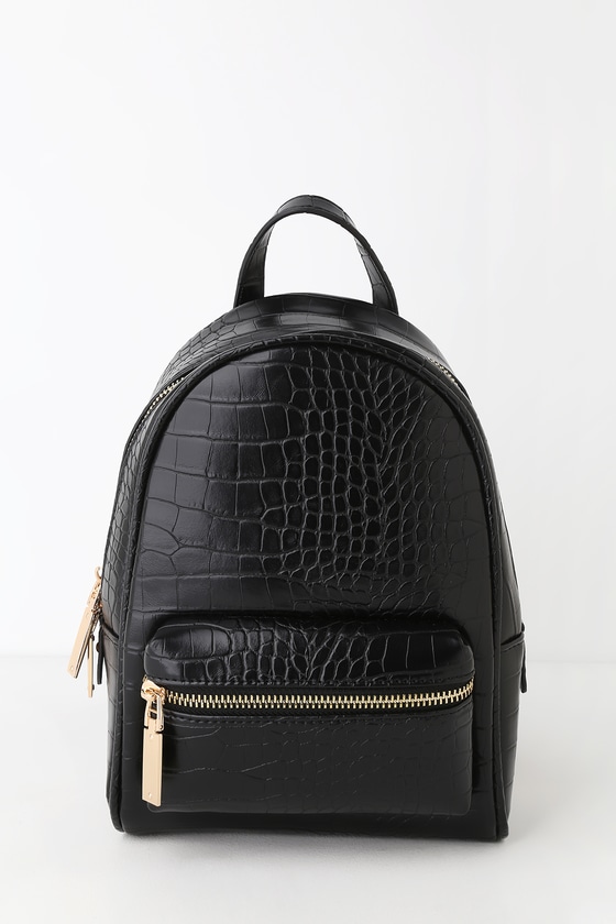 Cute Croc Embossed Backpack - Mini 