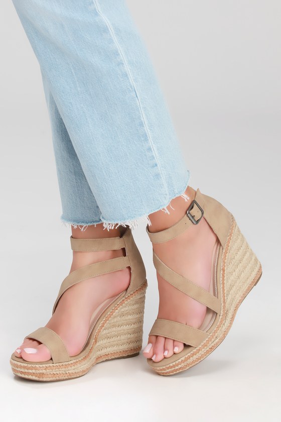 light tan wedges