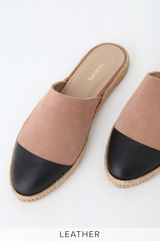 espadrille mules flat