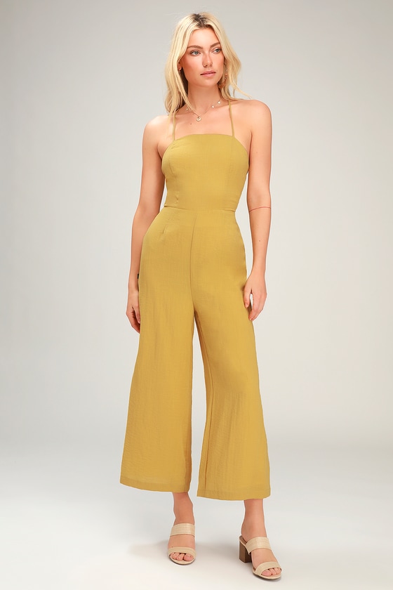 mustard jumpsuit