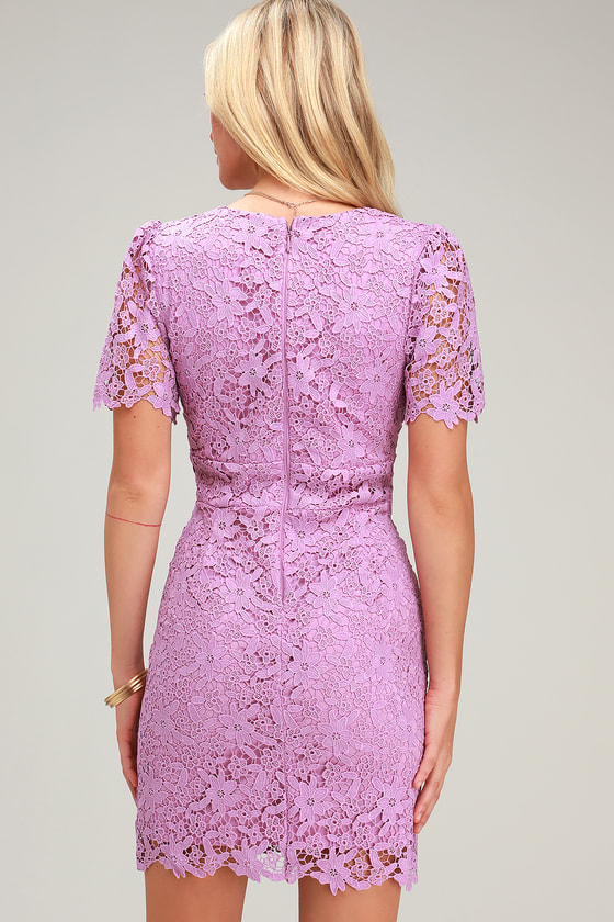 lavender lace gown