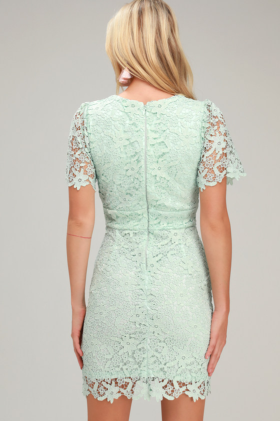 mint lace dress