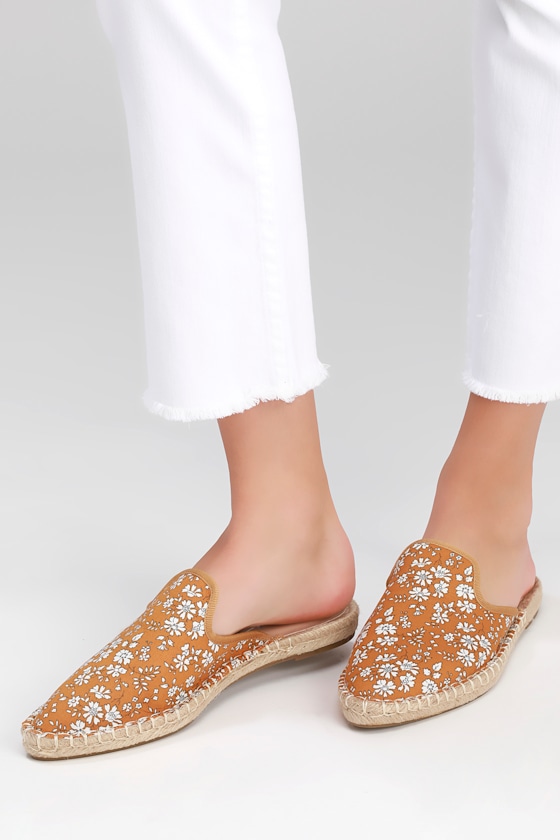 Sbicca Upton Marigold Floral Print Slides Espadrilles Lulus