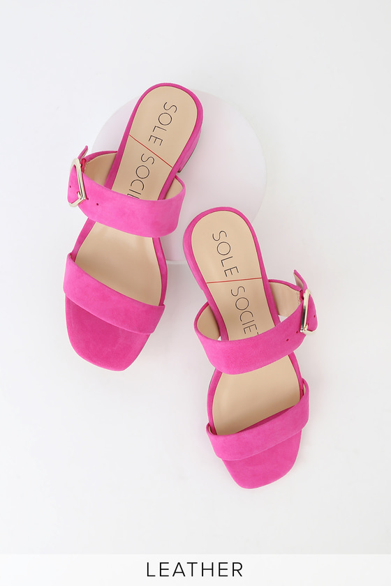 Pink Mules - Peep-Toe Mules - Lulus