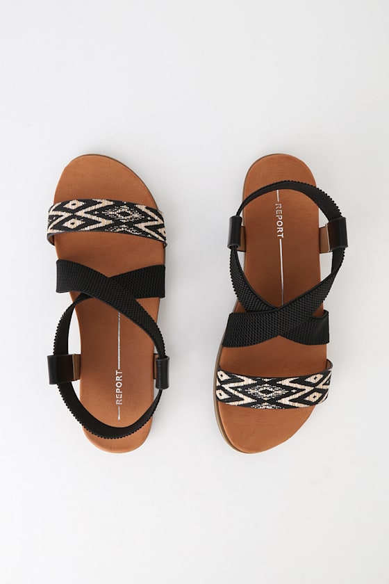 natural flat sandals
