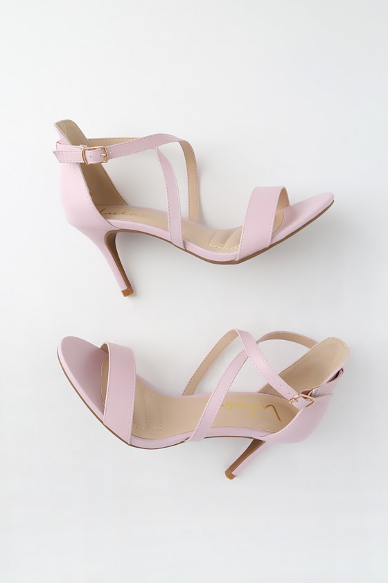 Classic Blush Heels Strappy Heels Vegan Leather Heels Heels Lulus