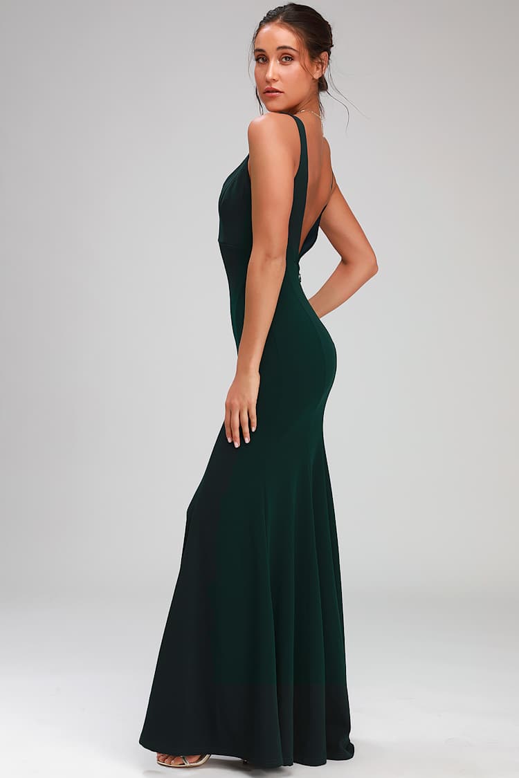 Lovely Maxi Dress - Emerald Green Maxi Dress - Mermaid Dress - Lulus