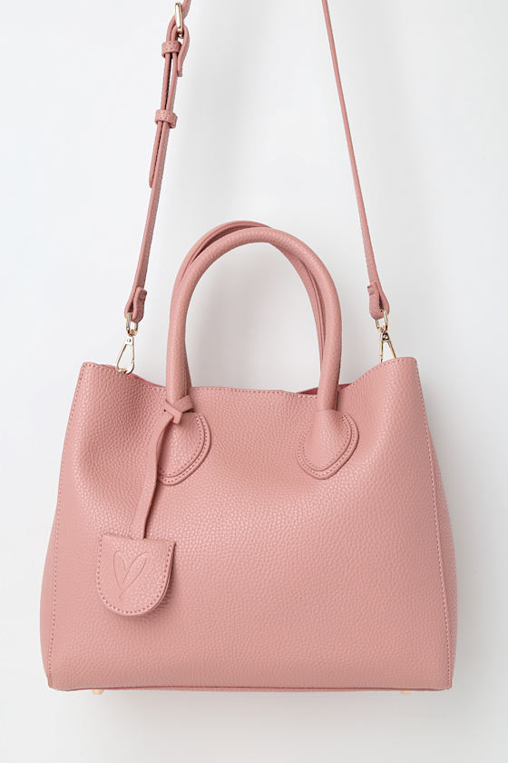 Cute Pink Tote Blush Pink Tote Bag Vegan Leather Tote Bag