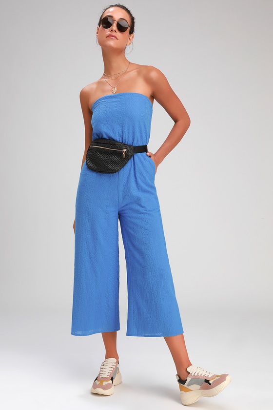 lulus strapless jumpsuit