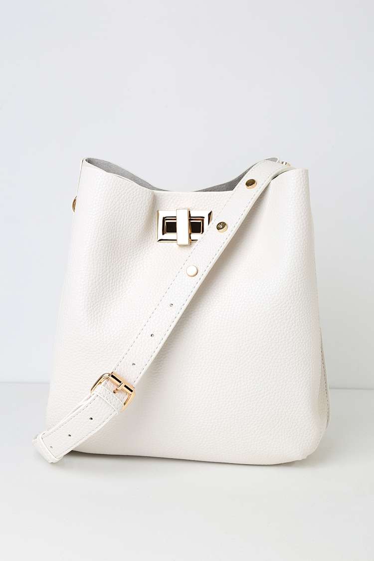 White Bucket Bag