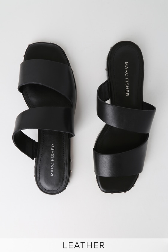 marc fisher black sandals