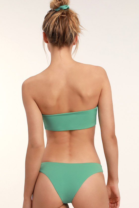Cute Sage Green Bikini Bottoms HighCut Bikini Bottoms Lulus
