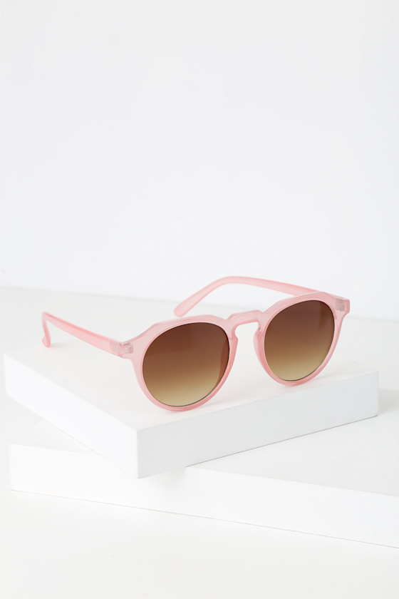 Steady Clear Pink Sunglasses 2