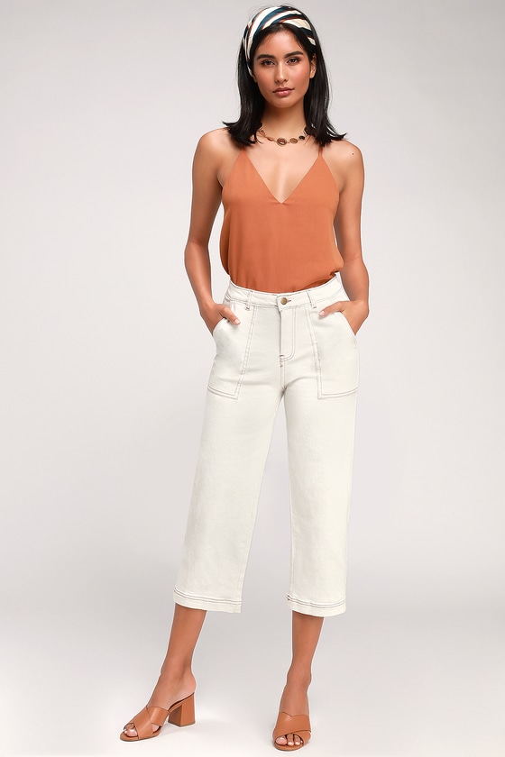white culottes pants