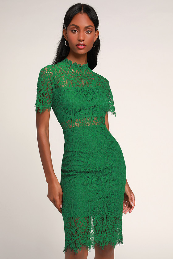 green lace dress lulus