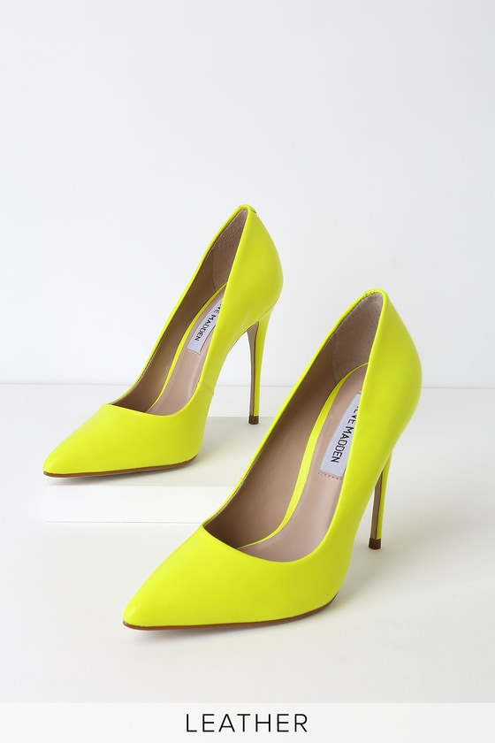 Buy > lime green pump > in stock