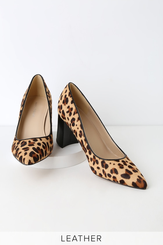 marc fisher leopard mules