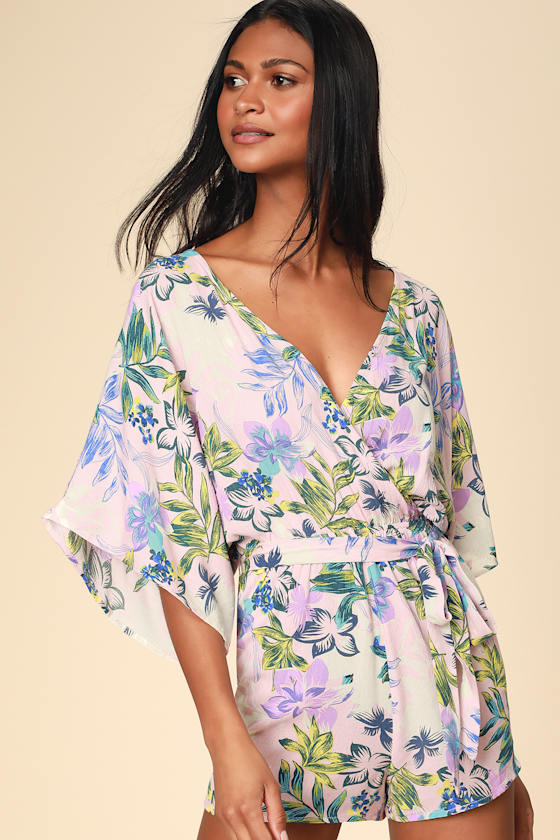 Analogie Sunny Blossom Flutter Romper - Bud Pink main image 1
