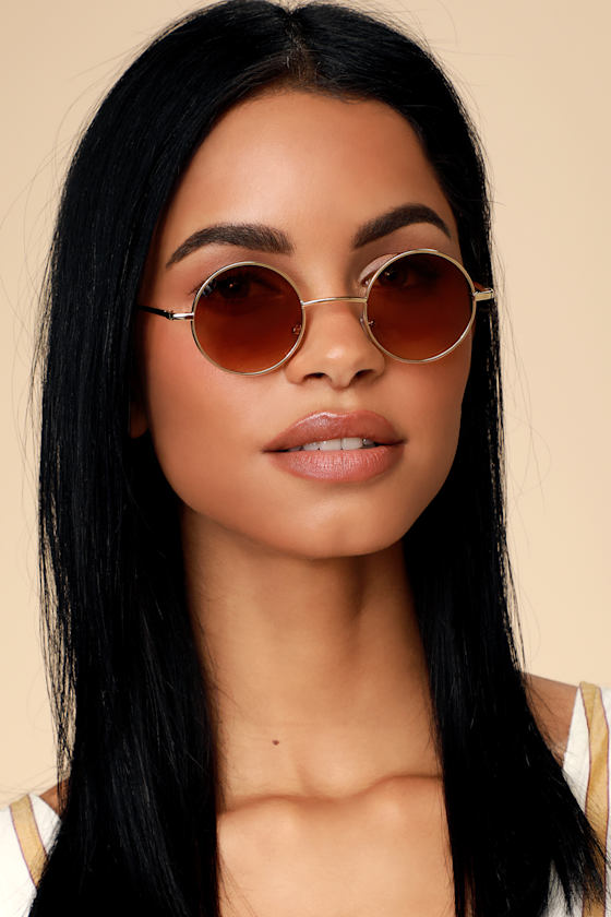 luxury round sunglasses