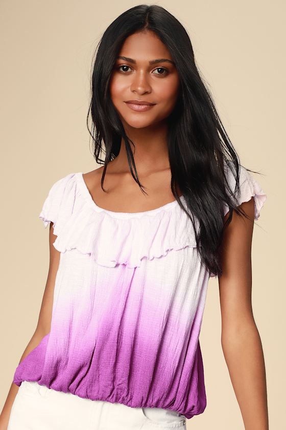 Cora Lee Pink Tie Dye Off-the-Shoulder Top 9