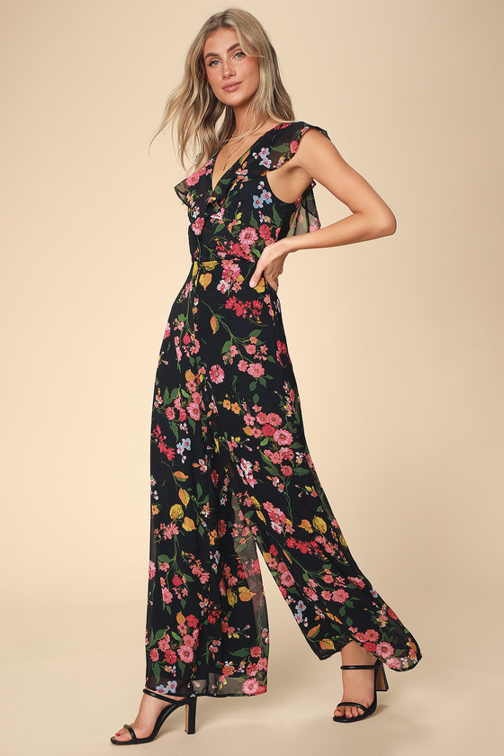 floral print jumpsuit