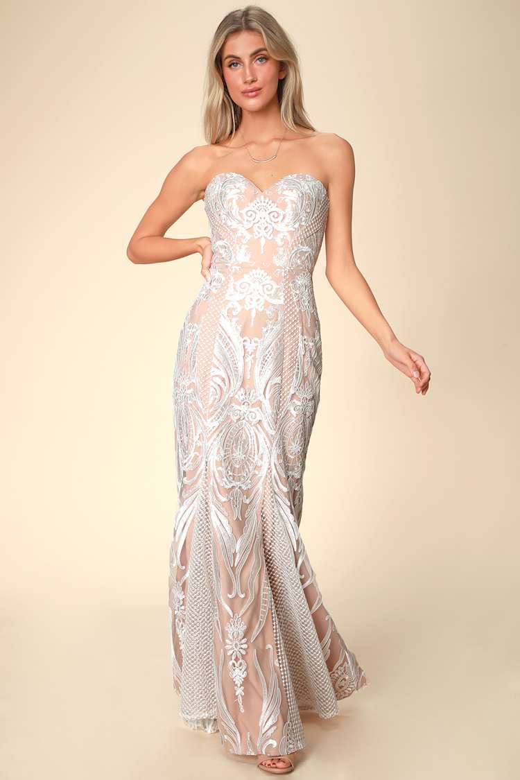 Lovely White Lace Dress - Embroidered Dress - Sweetheart Dress - Lulus Lovely White Lace Dress - Embroidered Dress - Sweetheart Dress - Lulus