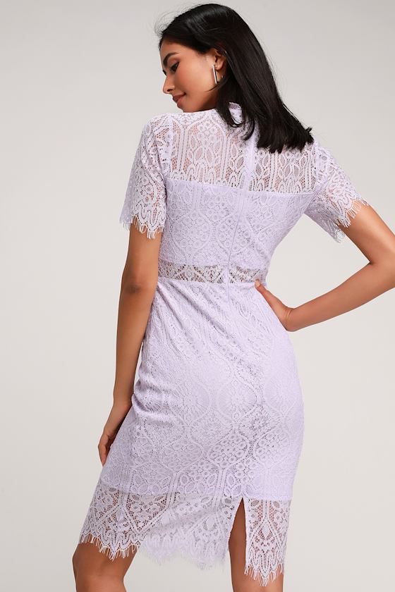 Remarkable Lavender Lace Dress 4