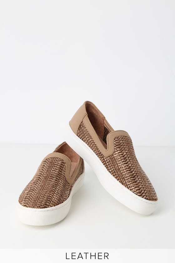 Steven by Steve Madden Kloud - Leather Sneakers - Woven Sneakers - Lulus