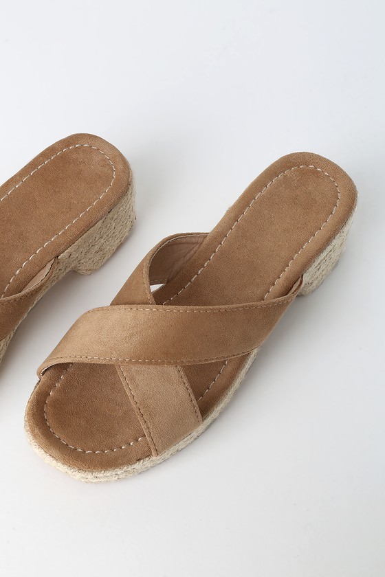 nude brown sandals