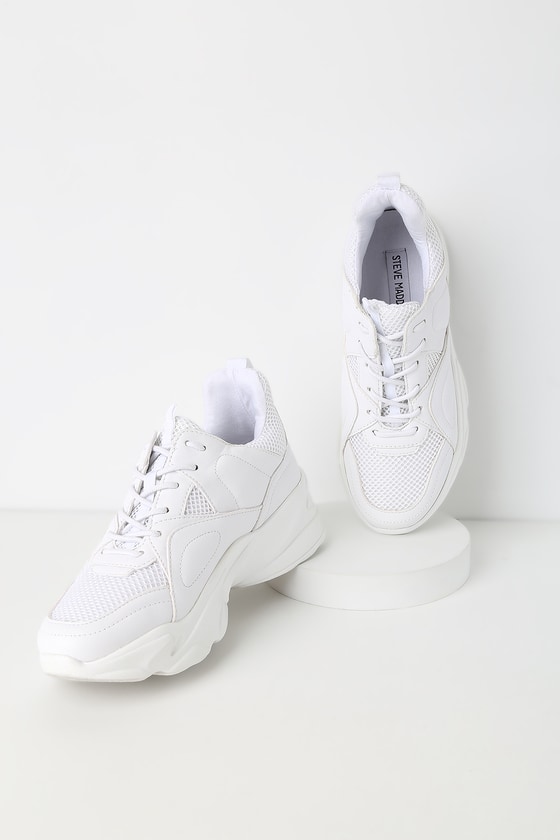 steve madden white chunky sneakers