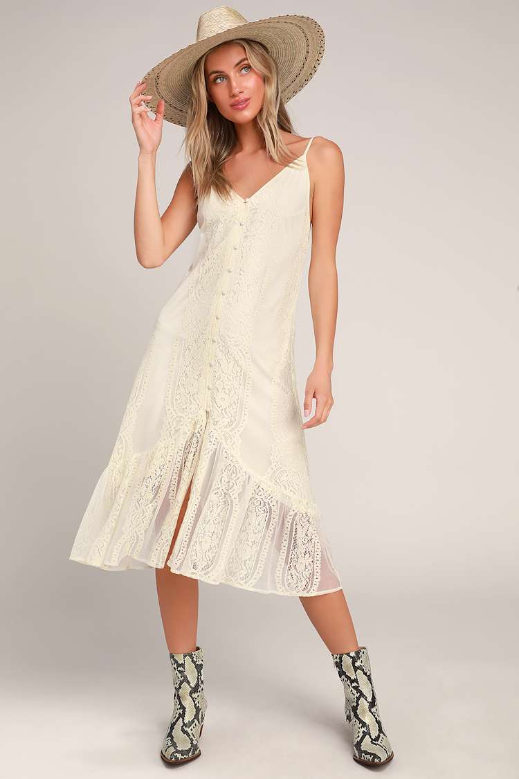 zara cream dress Zara Crochet Style Long Beach Dress Cream main image 1