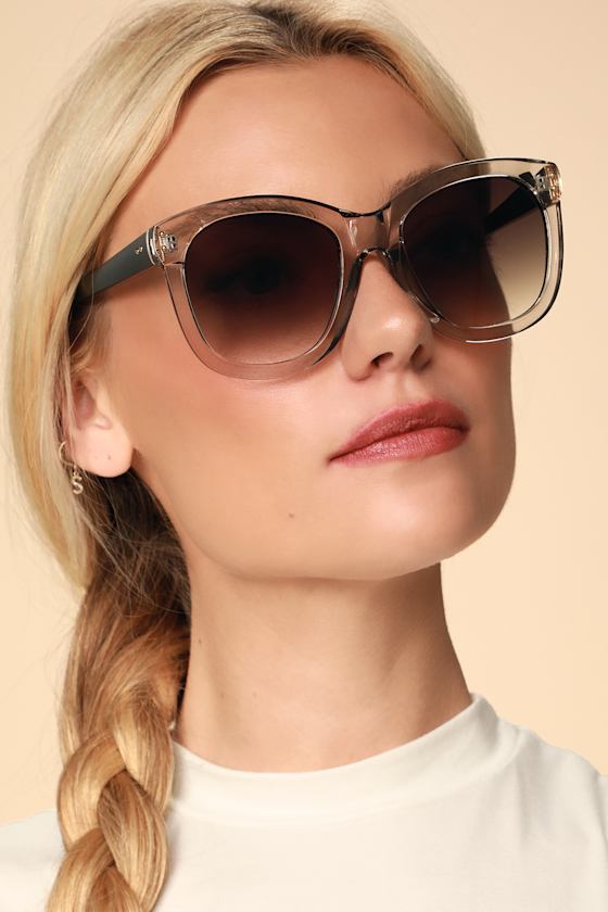 Talk About Me Clear and Grey Sunglasses 4