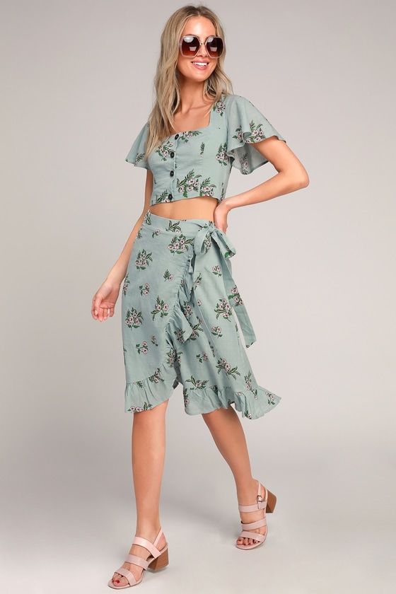 lulus wrap skirt