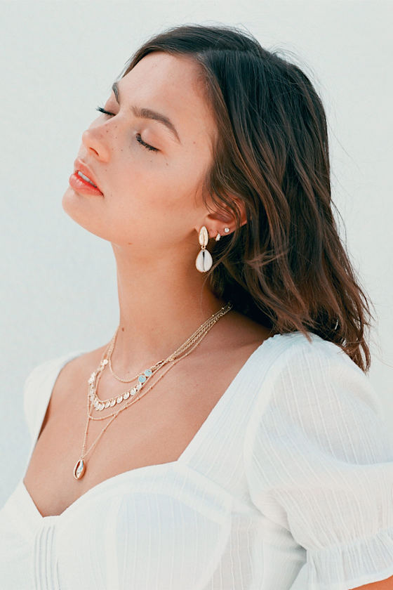 Fun In The Sun Gold Layered Necklace 4